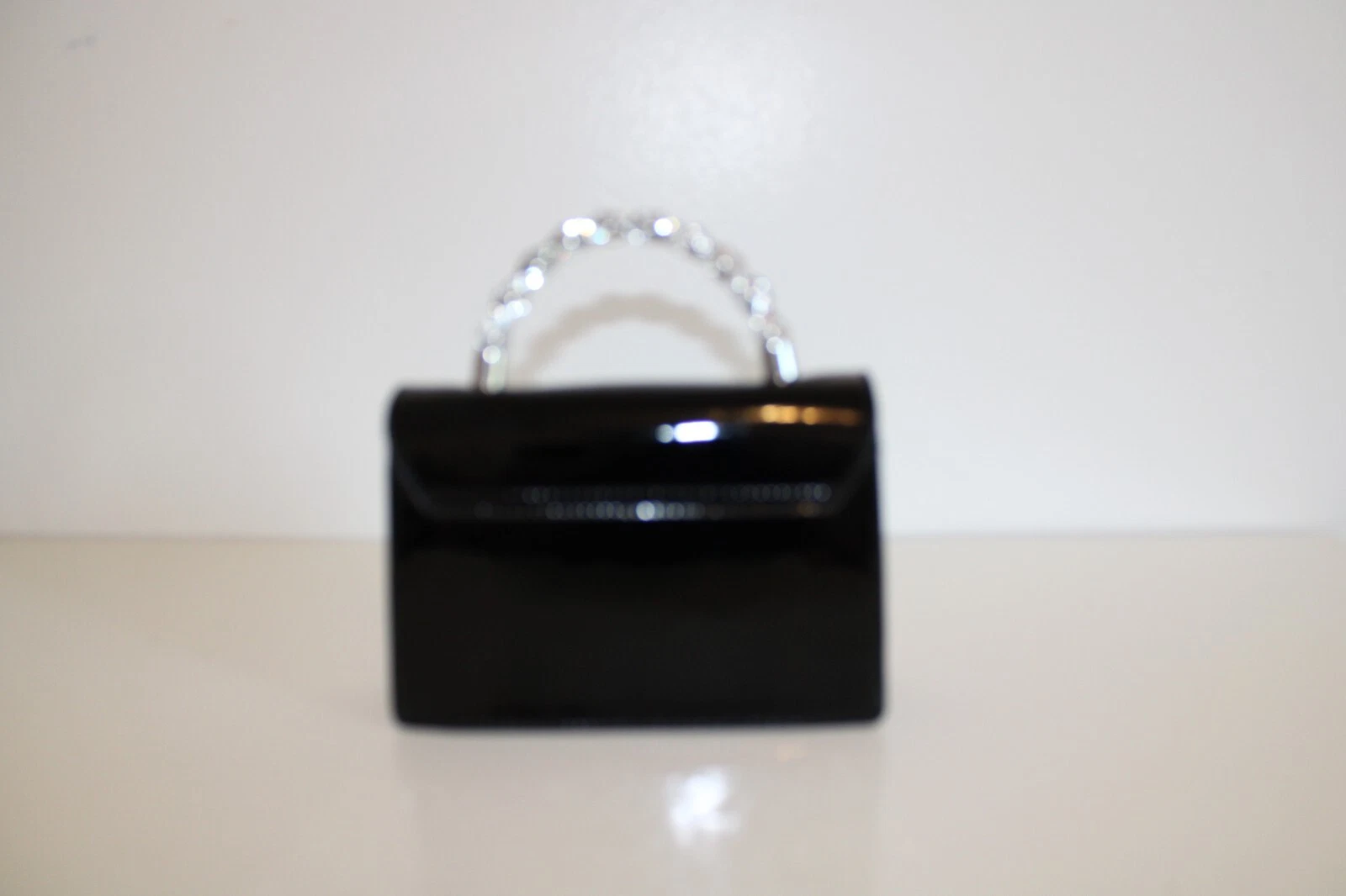 ALDO Mini Nera con Manico Diamante Argento Donna Borsa Regalo Vacanze