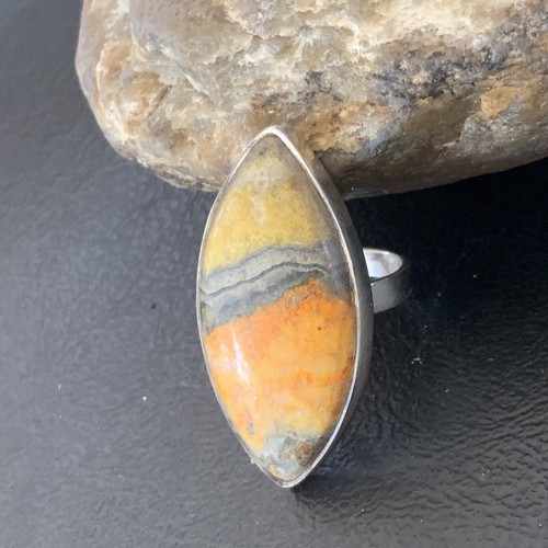 Hummel Jaspis Navajo Sterlingsilber Ring Größe 8 11537 - Bild 7 von 12