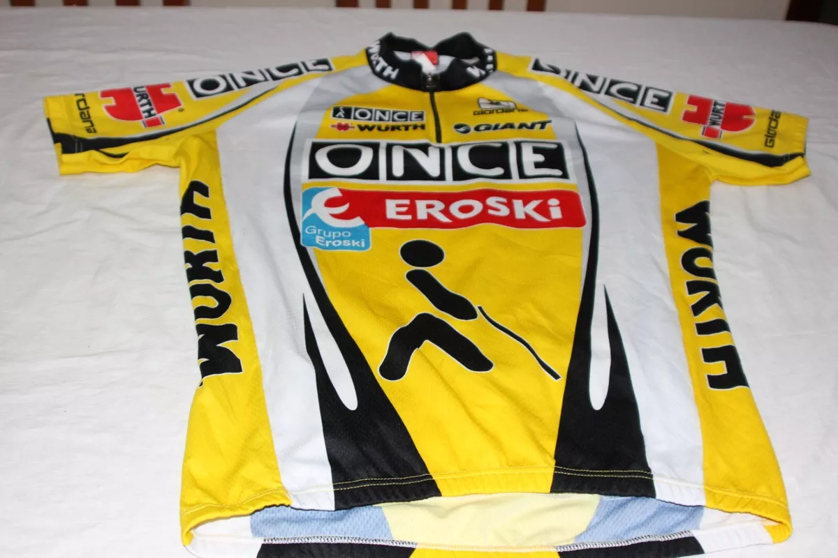 MAILLOT DE CICLISMO OFICIAL VINTAGE EQUIPO ONCE EROSKI MARCA