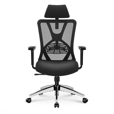 Ticova Ergonomic Office Chair - High Back Desk Chair with Adjustable Lumbar S...