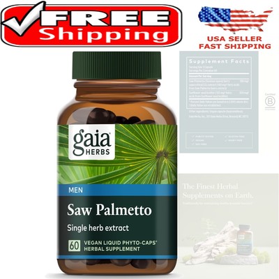 Saw Palmetto Prostate Support Supplement - 60 Vegan Capsules for Men s Health