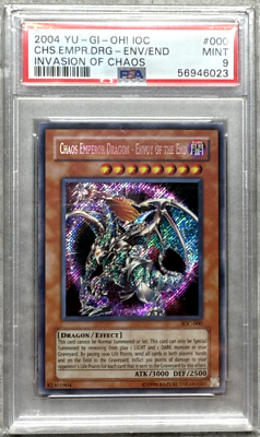 Yugioh Card Chaos Emperor Dragon Envoy Of The End PSA 9 Invasion