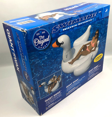 Giant Inflatable Ride on Swan 75'' Foat Toy by Swimline (? re-seald box ?) 90621