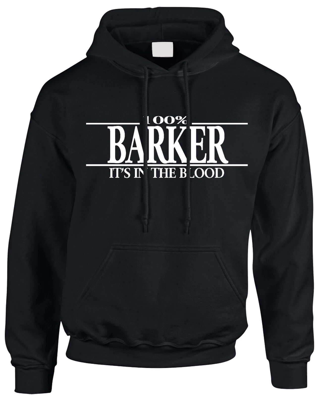 Barker Surname Men's Hoodie Funny Name Family Hooded Sweatshirt Gift Hoody