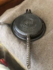 Griswold #8 Inch Cast Iron Low Base Waffle Iron, Complete,  885/886/975A