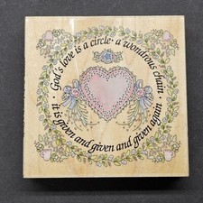 God  s Love Is A Circle  Rubber Stamp 70029 Linda Grayson Stamps Happen, Inc