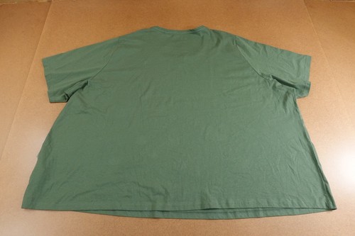 Ulla Popken Womens Plus Size 36/38 Green Cotton Short Sleeve V Neck T-Shirt NWT - Picture 4 of 10