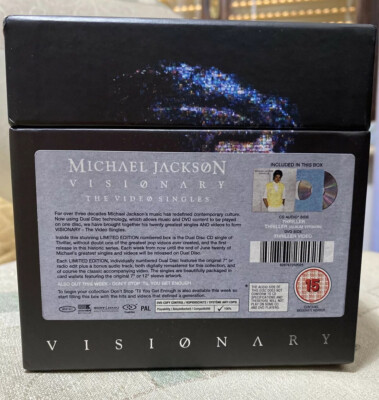 Michael Jackson Visionary The Video Singles double cd/DVD limited
