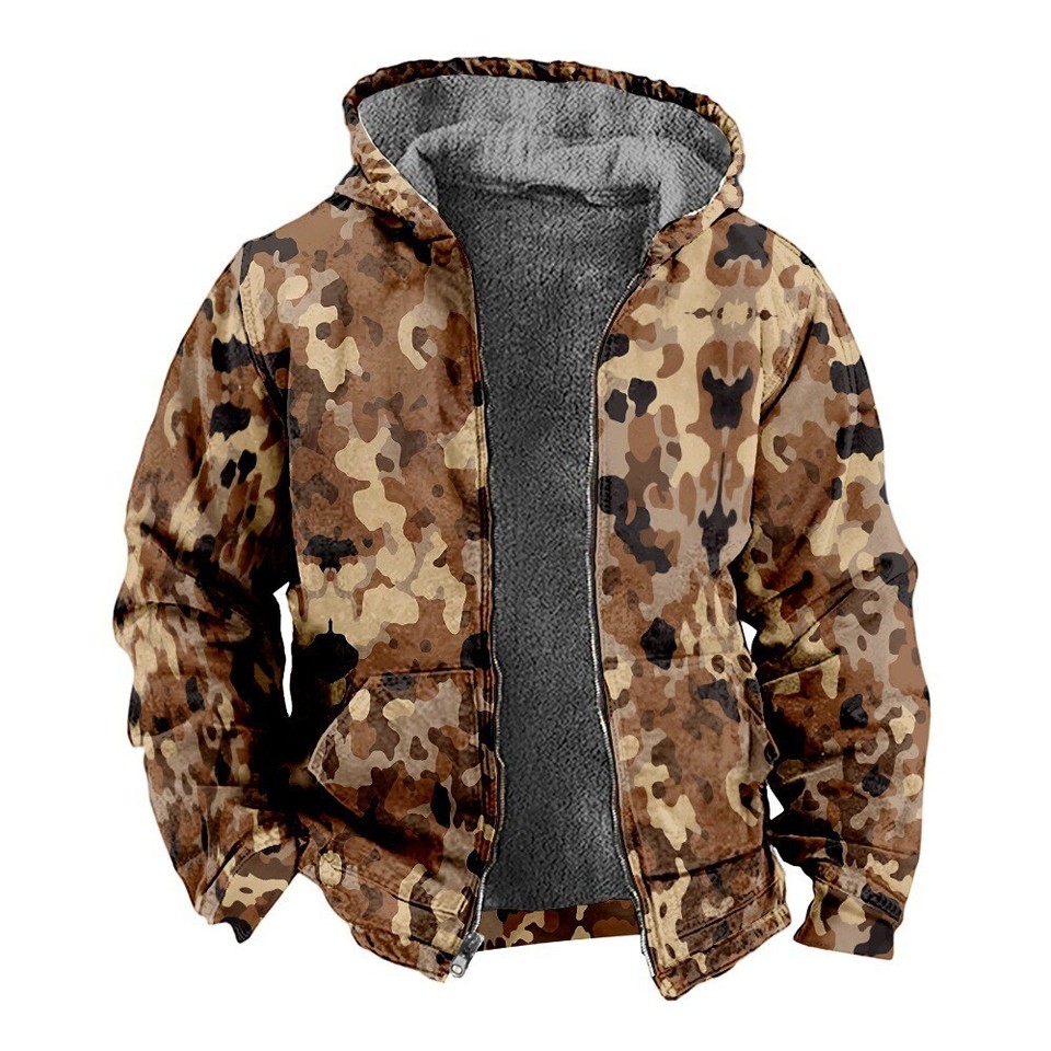 Goosudu Camouflage Boyish Zipper Jacket main image 0
