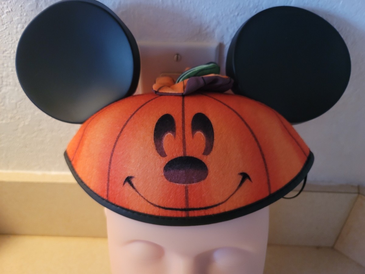 Disney Parks Halloween Jack O Lantern Pumpkin Mickey Ear Hat  display picture 2