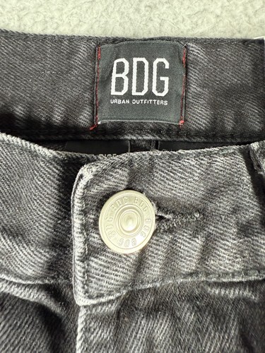 NEW BDG Urban Outfitters High Rise Baggy Distressed Black Jeans Size 29 Skater - Picture 4 of 12