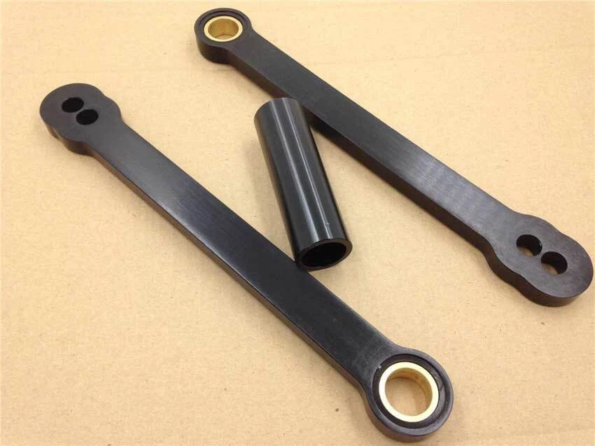 Motorcycle Bike Lowering Links For 2004 2005 2006 2007 Honda CBR 1000RR Black - Imagem 2 de 3