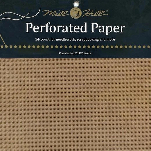 Papel perforado Mill Hill 9"x12" 14 unidades 2 piezas