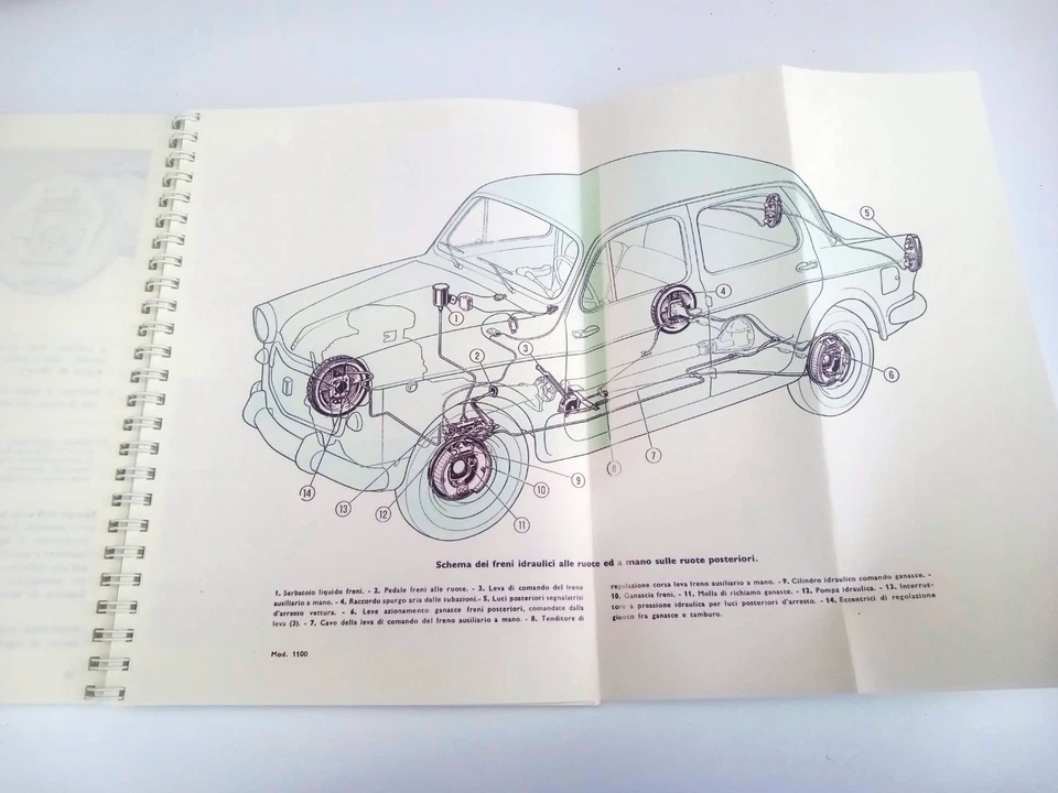 Fiat 1100 Export Speciale - Manuale Uso e Manutenzione - 13a Edizione - XI 1961 - Immagine 4 di 4