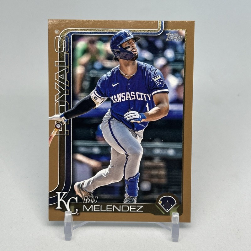 2025 Topps Series 2 MJ Melendez #536 Gold Parallel #'d /2025 Royals