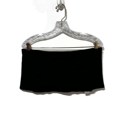 Top corto plegable acanalado ZARA talla S en negro - Imagen 6 de 10