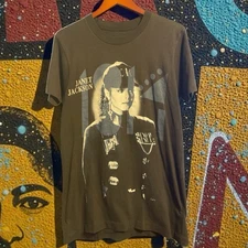 Vintage JANET JACKSON Rhythm Nation 1814 Tour Concert T-Shirt 1990 NOS
