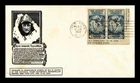 US COVER BYRD IMPERFORATE NATIONAL STAMP EXHIBITION FDC ANDERSON CACHET