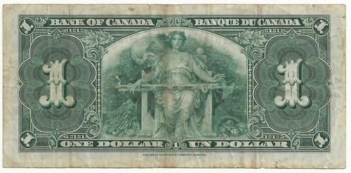 BC-21d 1937 Canada one dollar note Coyne-Towers M/N world lot Comb Ship - Picture 2 of 2