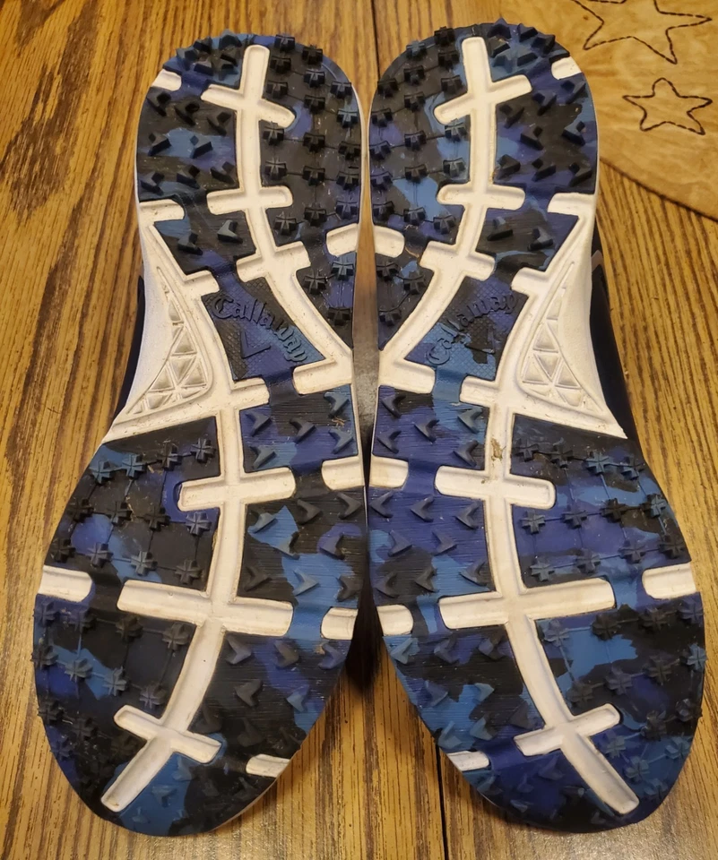 Zapatos de golf Callaway para mujer talla 7,5 ligeros de malla tejida azul marino Malibú Foto 2 de 4