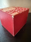Vintage Japanese Washi Paper 3 Drawer Jewelry Box Red Floral Miniature Tansu Box — photo 7