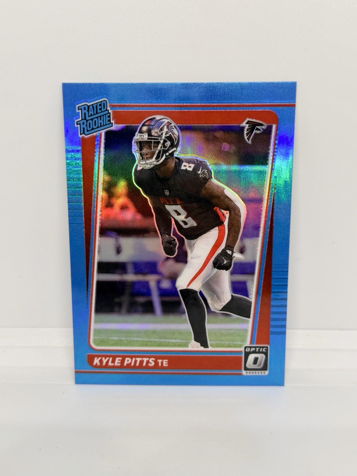 KYLE PITTS Rookie 2021 Donruss Optic Aqua Prizm /299 Atlanta Falcons RC #211