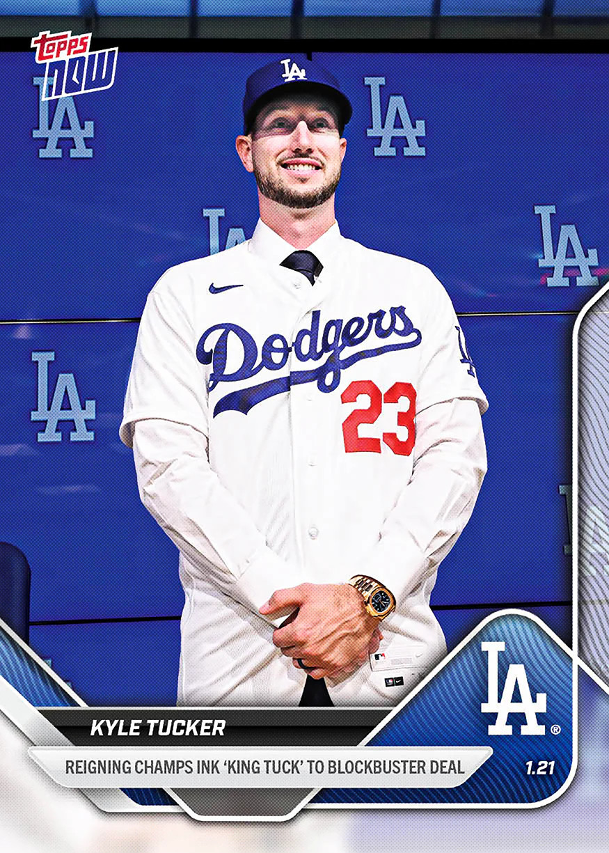 Kyle Tucker Dodgers 2025 MLB Topps NOW Card OS18 Presale