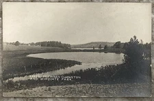 Lakes Between Clarkston & Windiate Park Flint Michigan RPPC Postcard B916