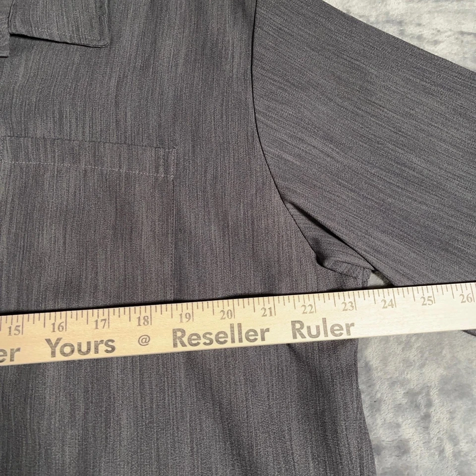 Vintage Anchor Blue Shirt Mens Large Button Party Club Made USA 90s Y2K Mallcore - Image 4 of 4