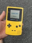 Vintage 1998 Yellow Nintendo Game Boy Color Handheld Console Tested Working