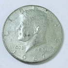 1967 Kennedy Half Dollar 40% Silver, Circulated Coin #7172