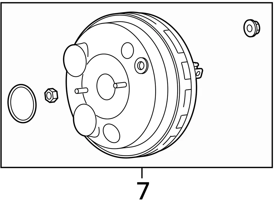 Potenciador de freno AWD compatible con 15-19 MKC 856363 Foto 3 de 4
