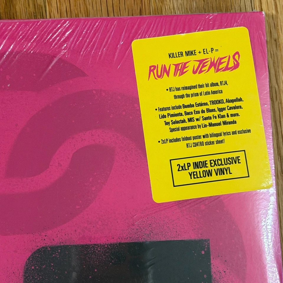 Run The Jewels – RTJ Cu4Tro - Yellow Vinyl 2LP Record Album SEALED - Image 2 of 4