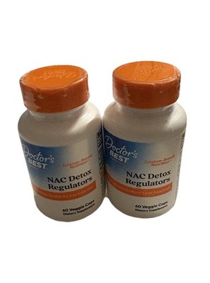 NAC Detox Regulators 60 Veggie Caps By Doctors Best 2 PK 120 Cap Free Shipping