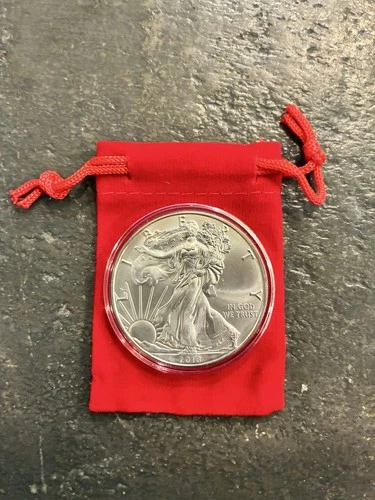 2018 American Silver Eagle 1 oz .999 Fine Silver BU #1