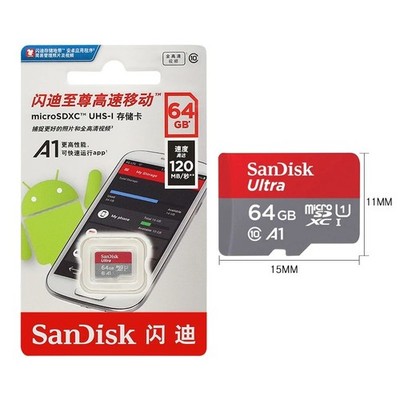 SanDisk Ultra A1 microSD Memory Card Class 10 UHS-I 32GB 64GB 128GB