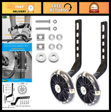 Heavy Duty Flash Training Wheels for 12-20 Inch Kids Bicycle, Single Speed, Blac