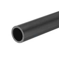 PVC Rigid Round Pipe 22.2mm ID 26mm OD 330mm Dark Grey High Impact