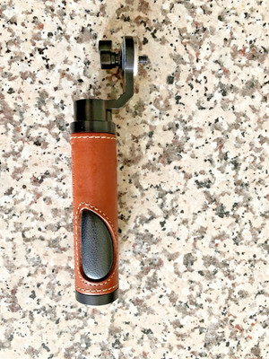 CAMVATE ARRI-Style Leather Rosette Handle Grip for DSLR Handle Shoulder Rig, Bro