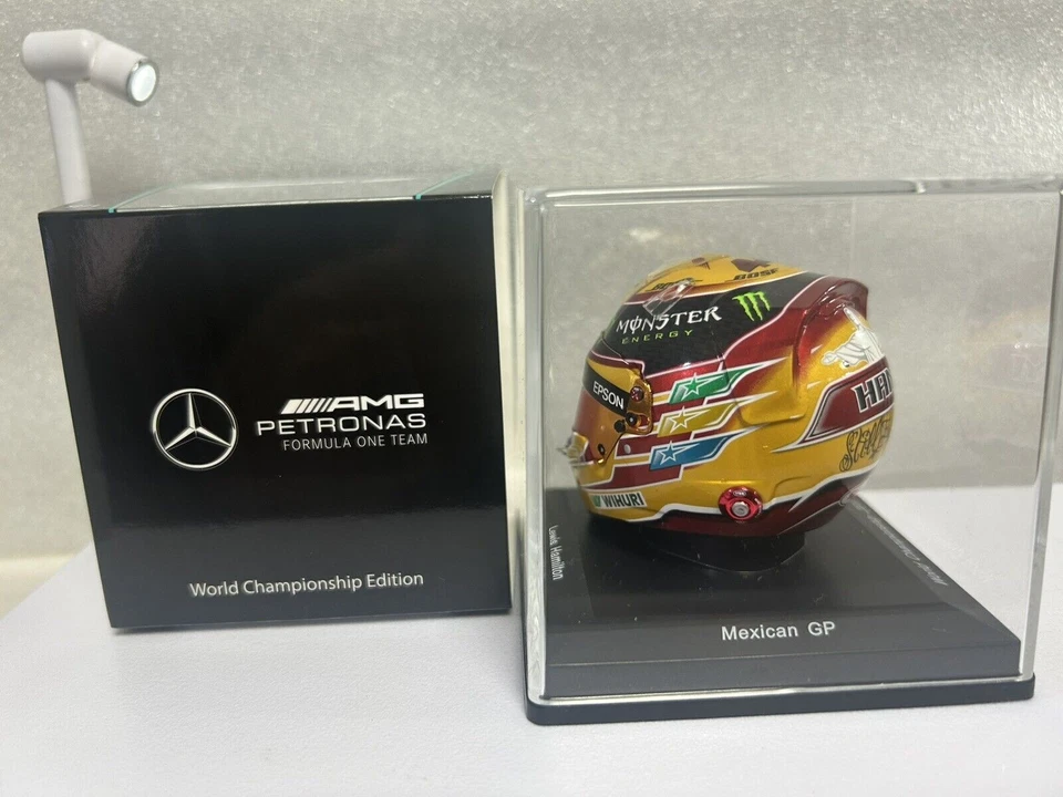 Lewis Hamilton Mercedes F1 2017 GP de México exclusivo casco de inodoro 1/5 Foto 3 de 4
