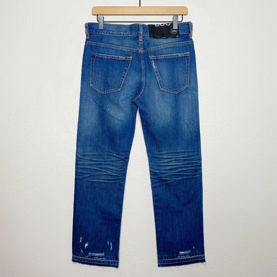 Pantalones de mezclilla BDG Urban Outfitters Hiro tiro bajo tobillo recto con dobladillo nuevos con etiquetas 26 Foto 4 de 4