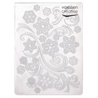 Schneeflocke PräGeschablone 14,6X10,7Cm Vaessen Creative Embossing Folder Karten