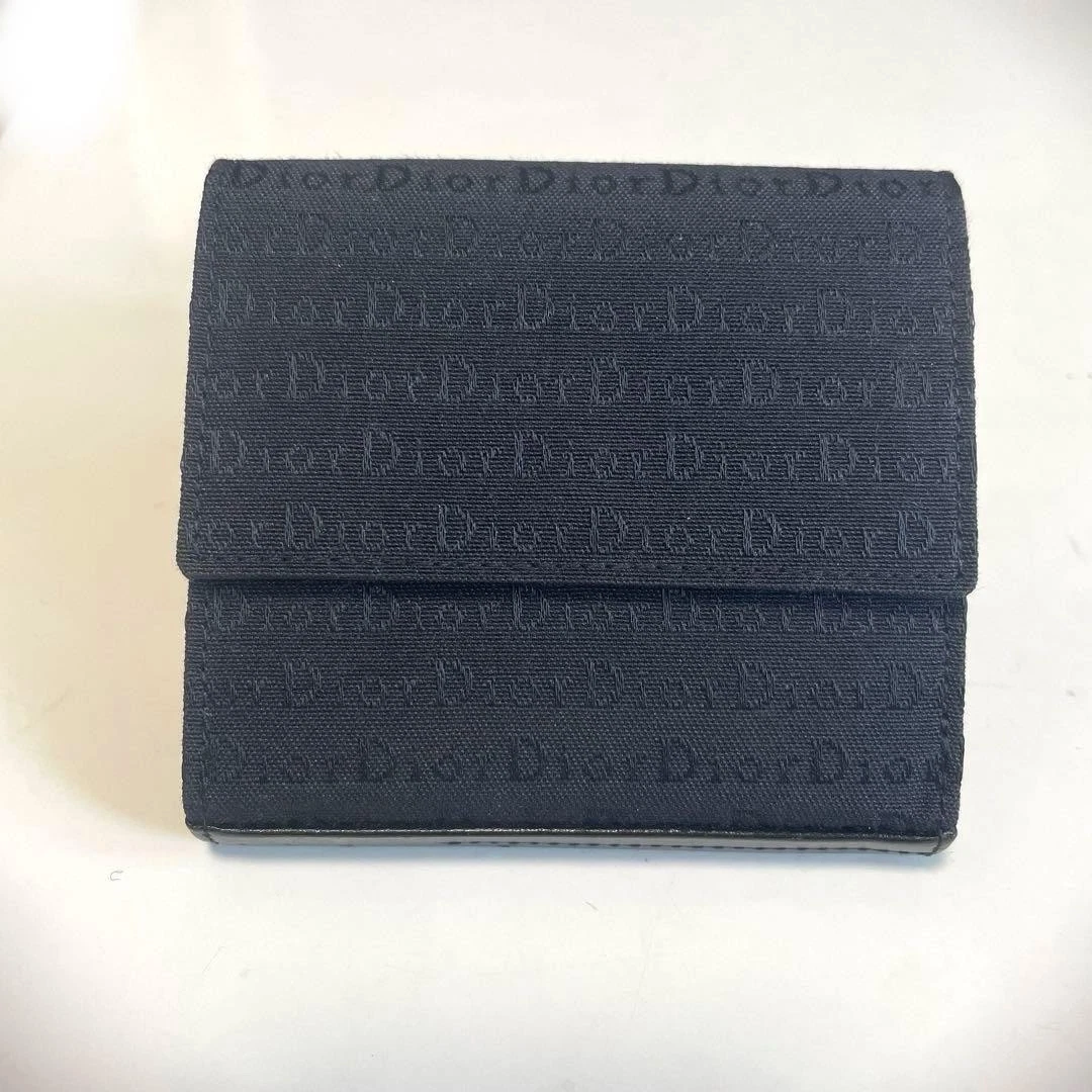 Portefeuille Dior pliable en toile