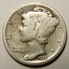 1926 S Mercury Dime 90% Silver G-VG  "Actual Coin Pictured - Not Cleaned"
