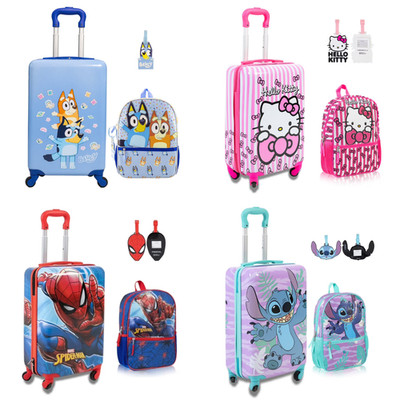 3PC Kids Luggage & Backpack Set with Luggage Tag New