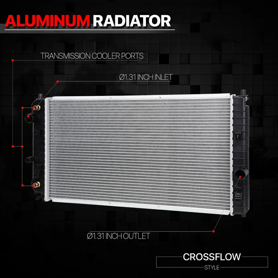 Repuesto radiador núcleo de aluminio OE para 97-05 Malibu/Cutlass/Grand Am dpi-2264 Foto 2 de 4