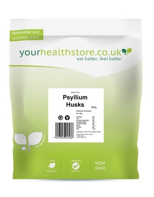 yourhealthstore Blonde Flohsamenschalen 300g, ganz, gentechnikfrei, 300g (1er Pack) 
