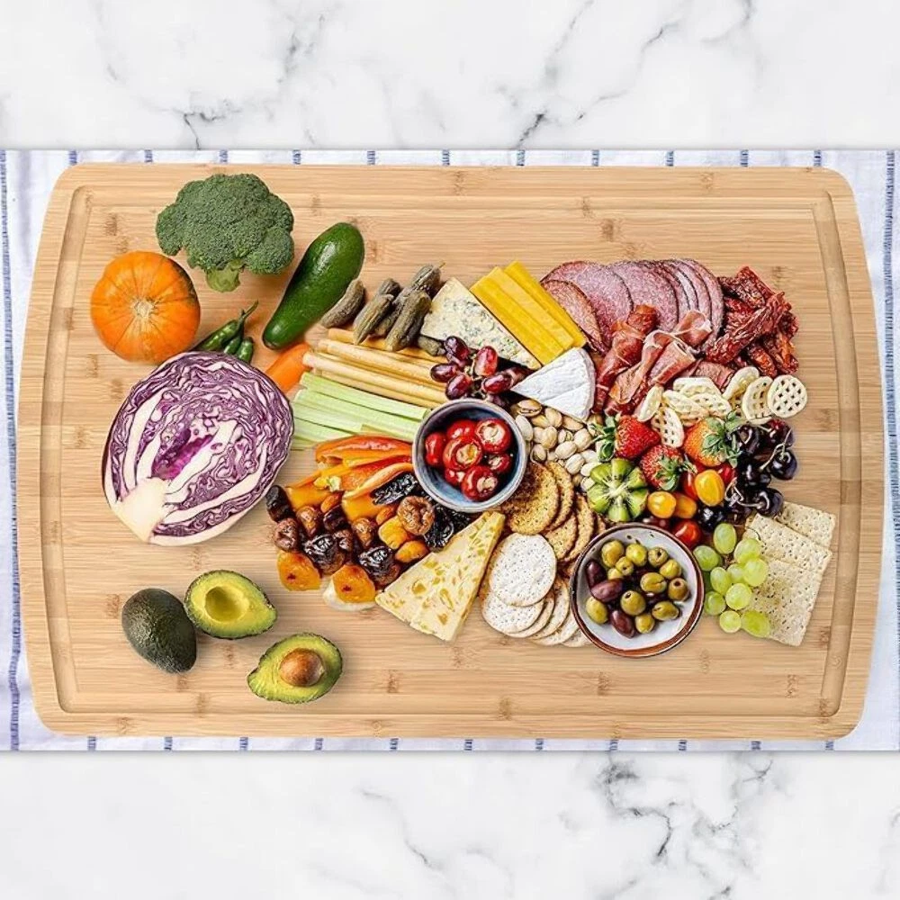 XXX-Large Chopping Board Solid Wooden Bamboo Cutting Serving Wood Kitchen Food
Opens in a new window