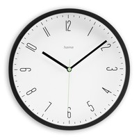 Hama Wanduhr Uhr Lautlos GeräUschlos Modern Ohne TickgeräUsche 25Cm Wand Schwarz