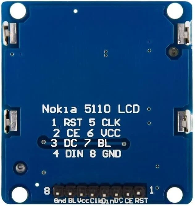 Pantalla GRAFICA LCD NOKIA 5110 3310 84x48 SPI arduino Display AZUL SP - Imagen 3 de 3